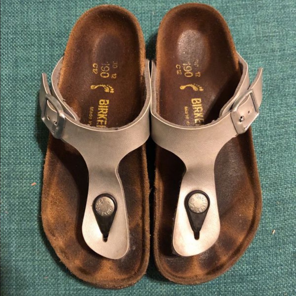 Girls Birkenstock Silver C12 / 30EU